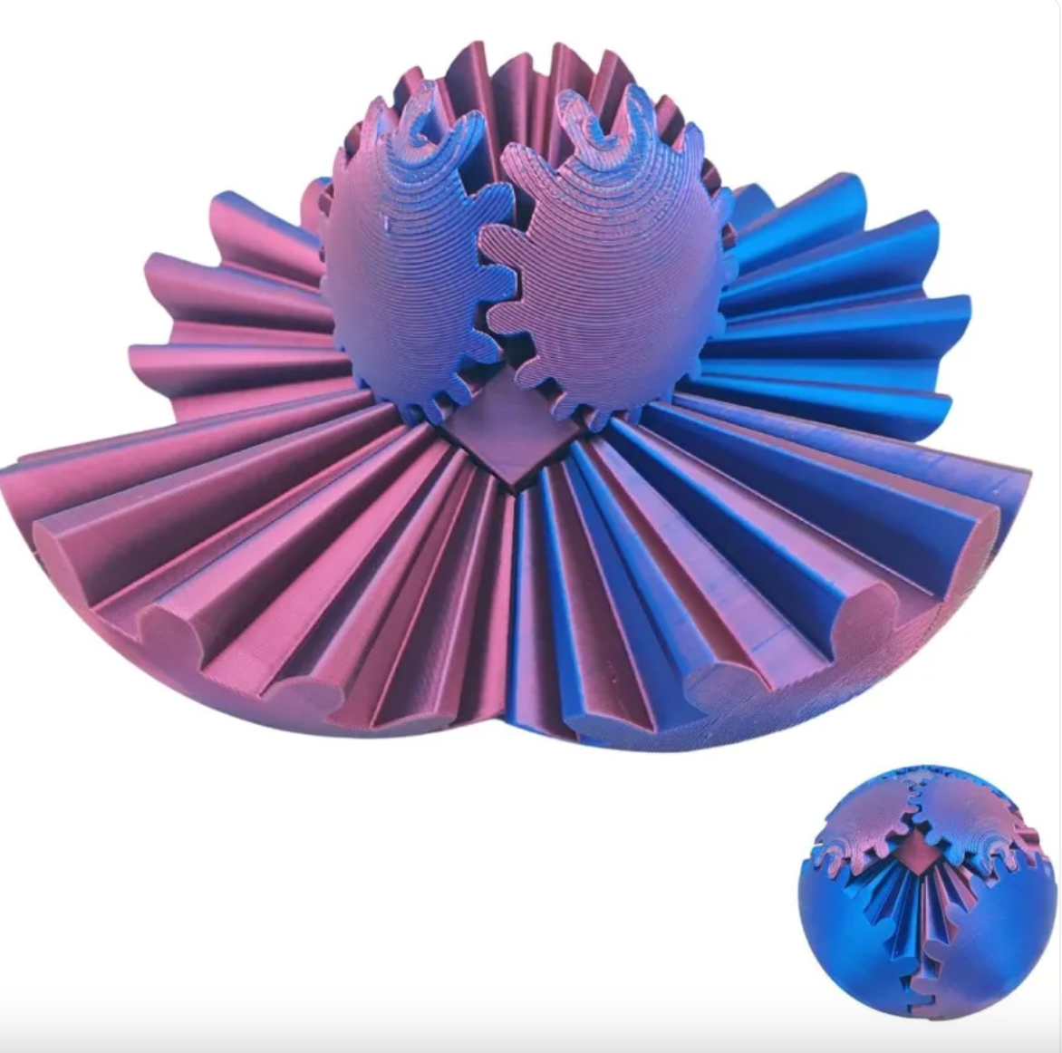 3D Rotating Gear Ball — Desk Fidget