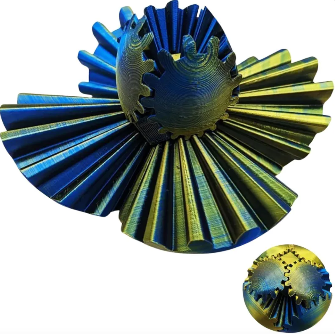 3D Rotating Gear Ball — Desk Fidget
