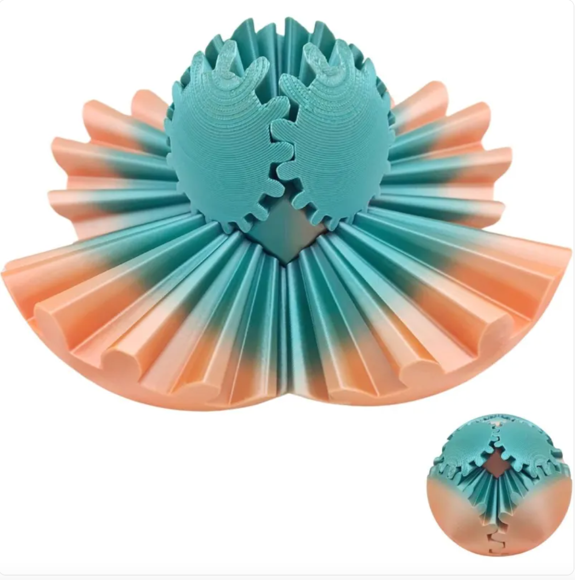 3D Rotating Gear Ball — Desk Fidget