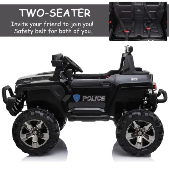 Dual-Seat Electric Police Truck