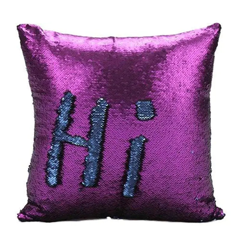 Reversible Sequin Pillowcase for Sofa Cushions