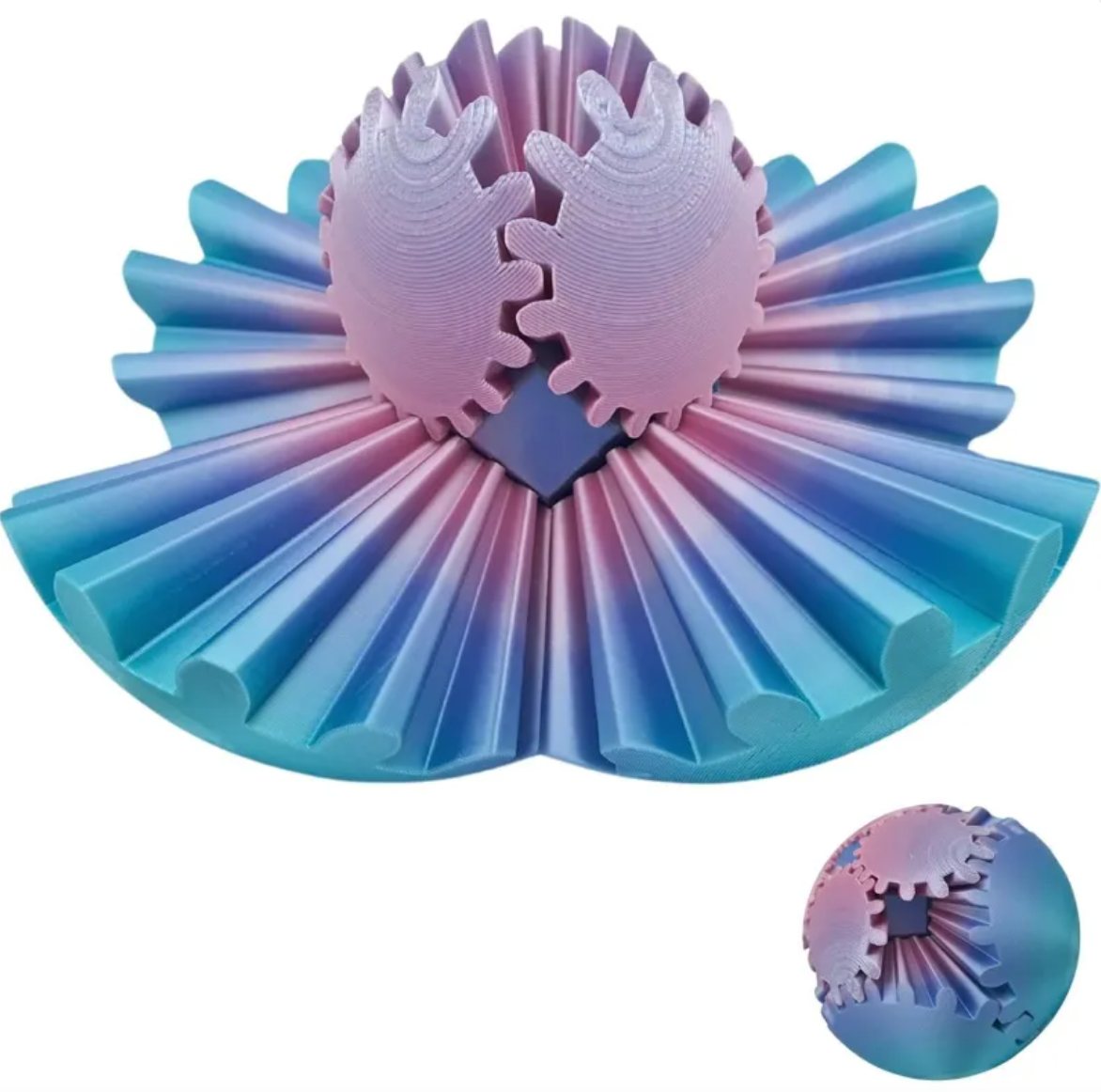 3D Rotating Gear Ball — Desk Fidget