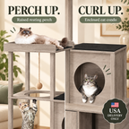 Cat tower and litter box enclosure — rest — USA delivery only