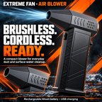 EXTREME FAN - AIR BLOWER with brushless motor and rechargeable lithium battery