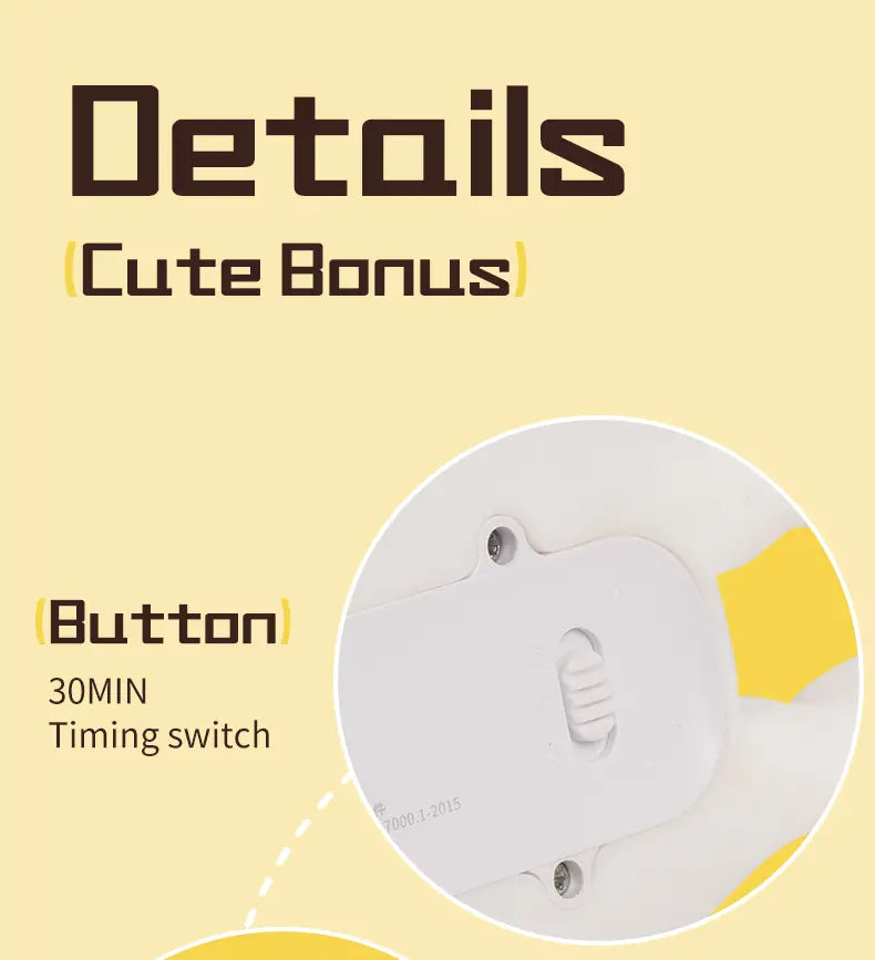 Cute Silicone Night Light - Rechargeable Touch Lamp
