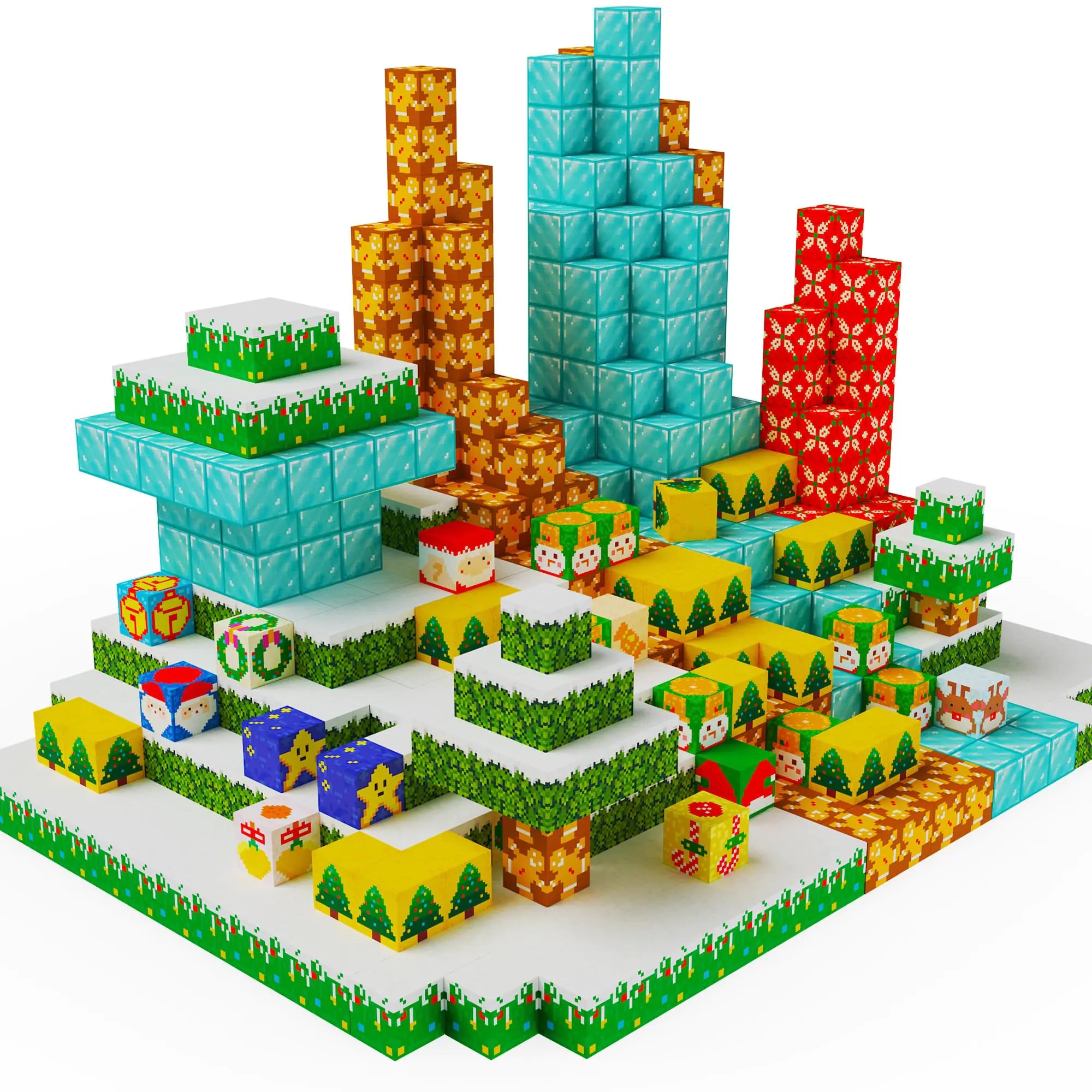 100pcs Magnetic Building Blocks - Mine World Set