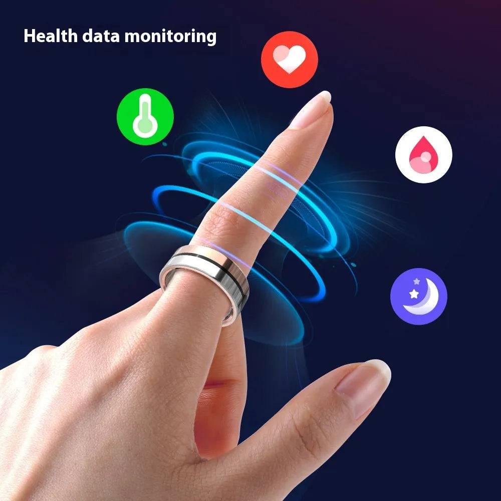 Fitness Tracker Smart Ring - Waterproof & Bluetooth Enabled