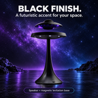 Black finish UFO speaker and magnetic levitation base