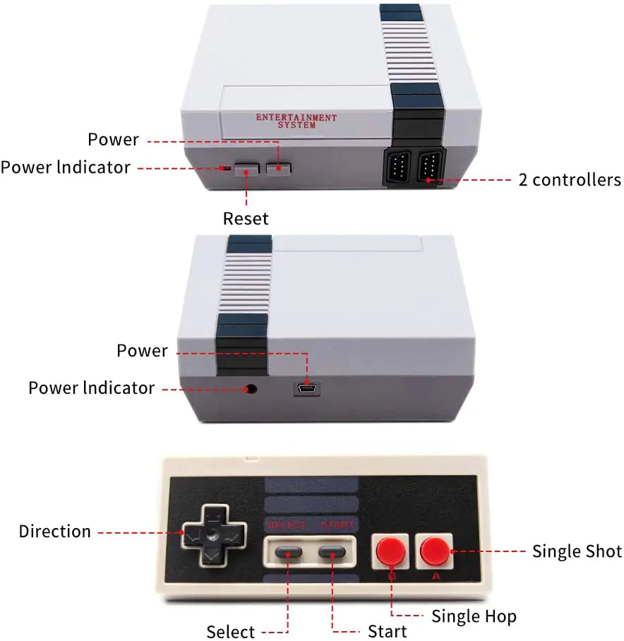 Retro Game Console 620 Classic Games