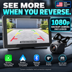 Yaseme 9-inch CarPlay display — backup camera — USA delivery only