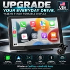 Yaseme 9-inch CarPlay display — hero — USA delivery only